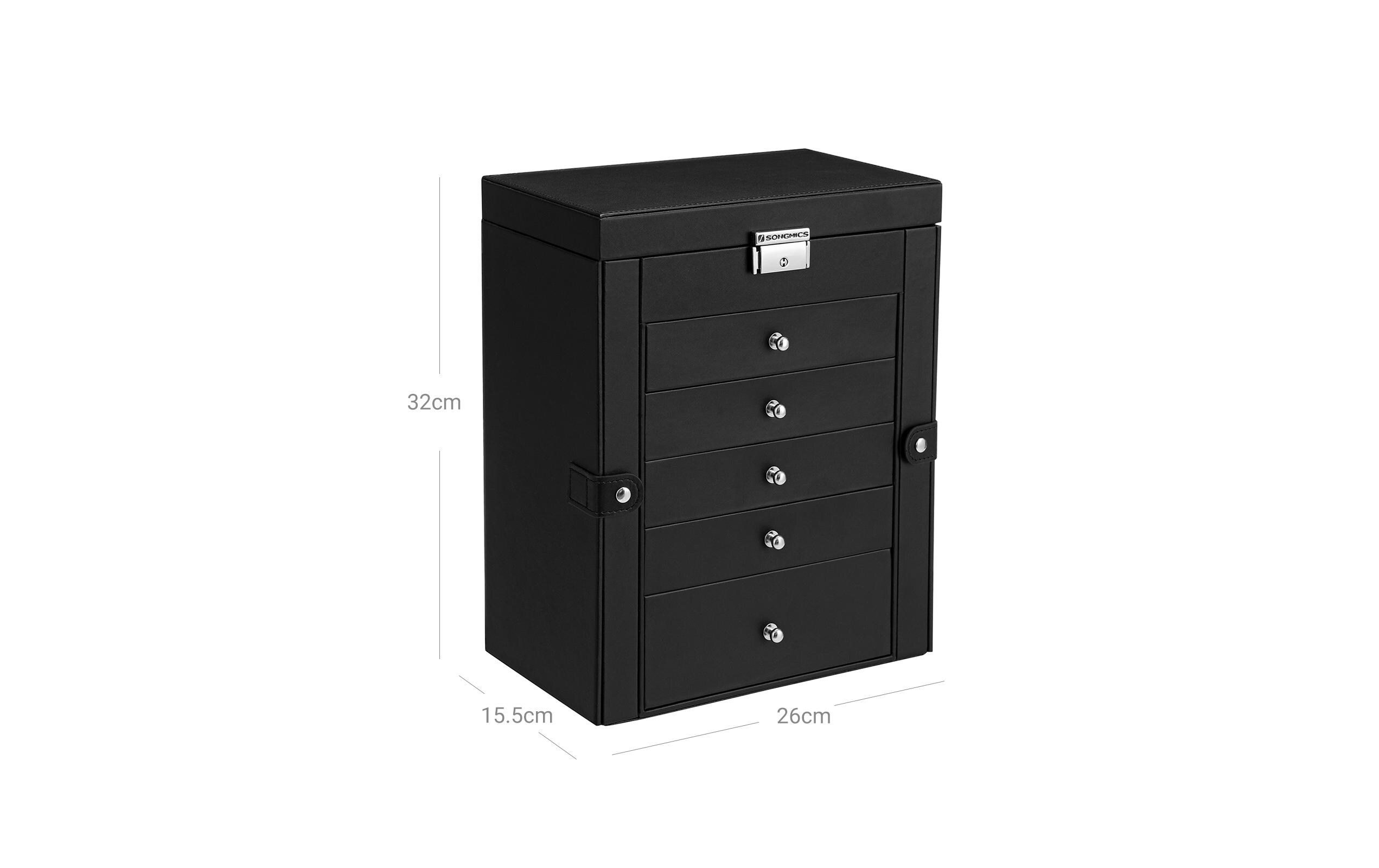 Schmuckschatulle 26 x 15 x 32 cmSchmuck- und Uhrenkasten