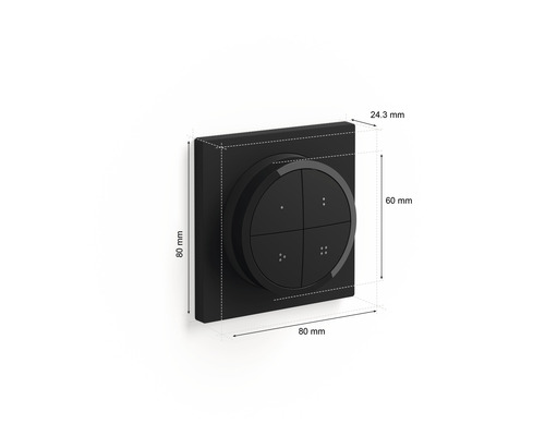 Philips Hue Tap Dial Switch/Afstandsbediening Zwart Accessoire voor Smart Lighting System