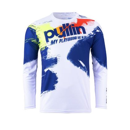 Maillot cross Pull-in TRASH 2024 - Bleu / Blanc