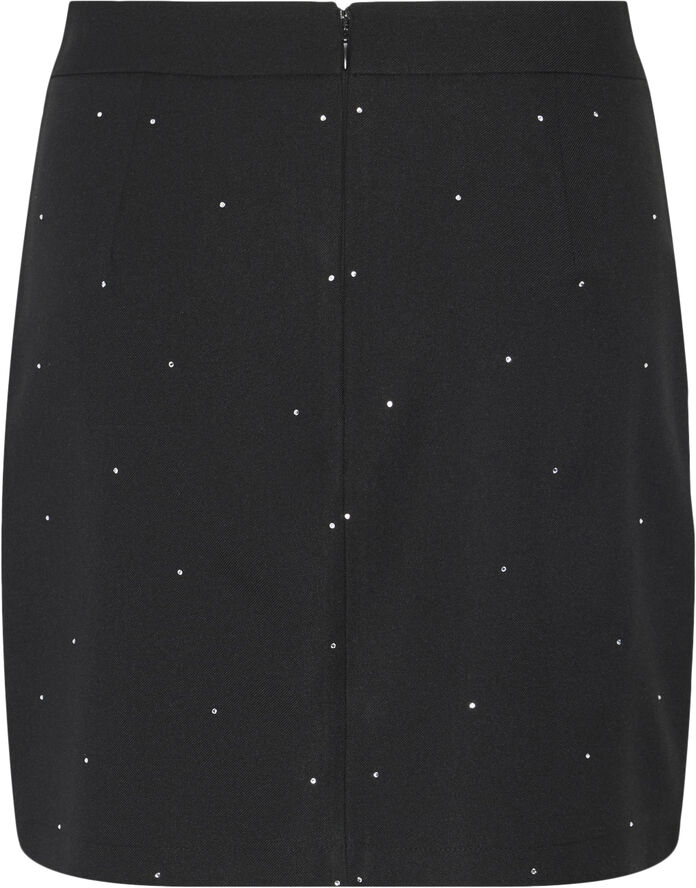 Pieces PCPEVA RHINESTONE HW MINI SKIRT Striber/tern