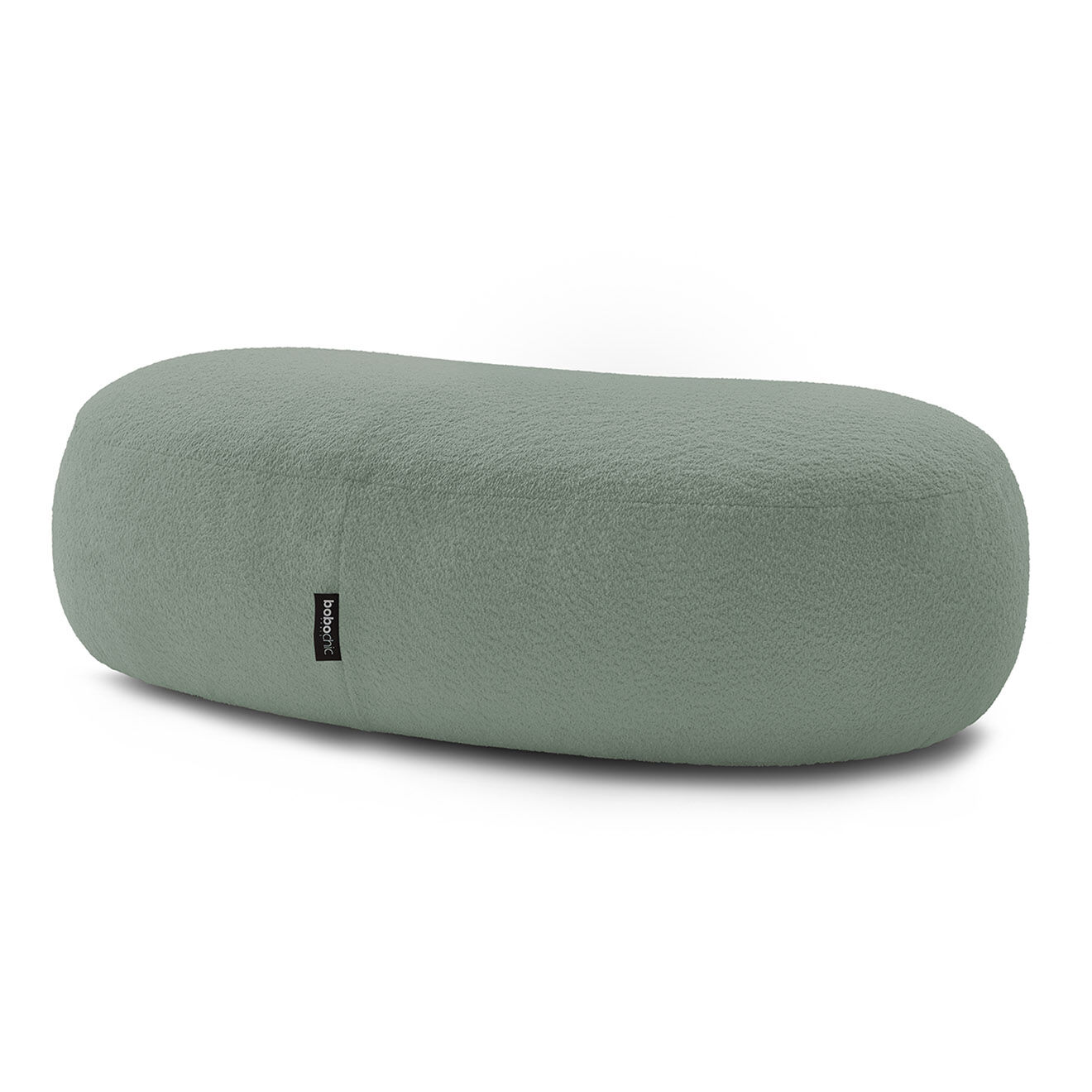 Bobochic Pouf Saint-Germain tissu bouclette vert - 147x90x47 cm