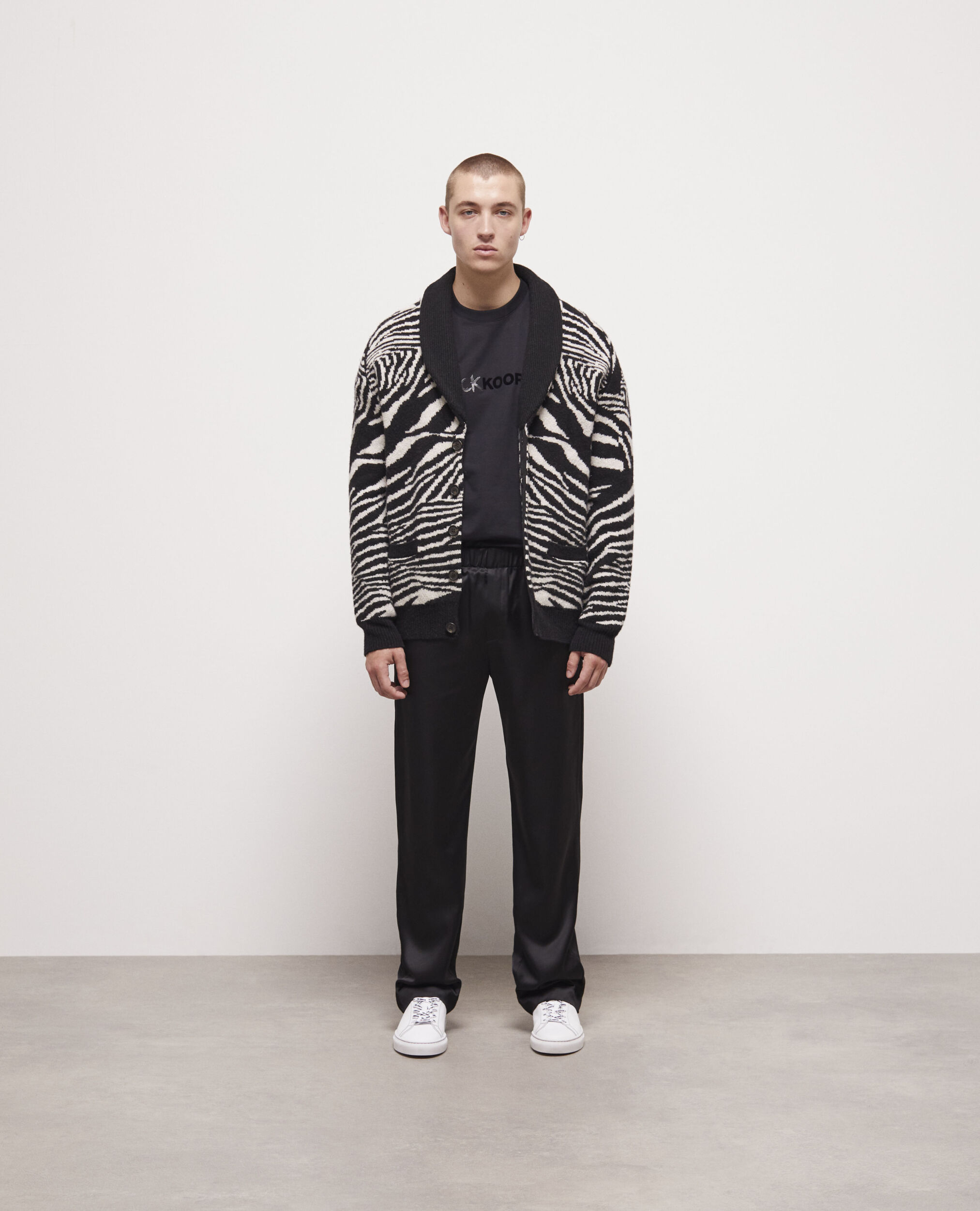 Pull en laine imprimé