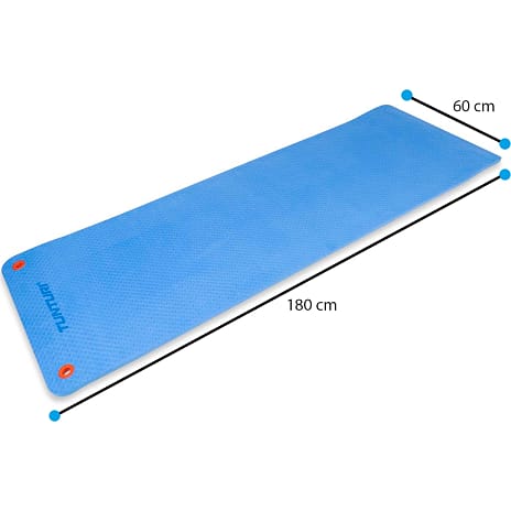 Tunturi Pro fitnessmåtte 180 cm - blå