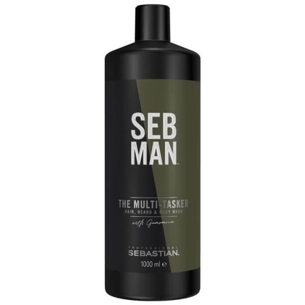 Gel nettoyant corps cheveux et barbe The Multi-Tasker SEBMAN 1L