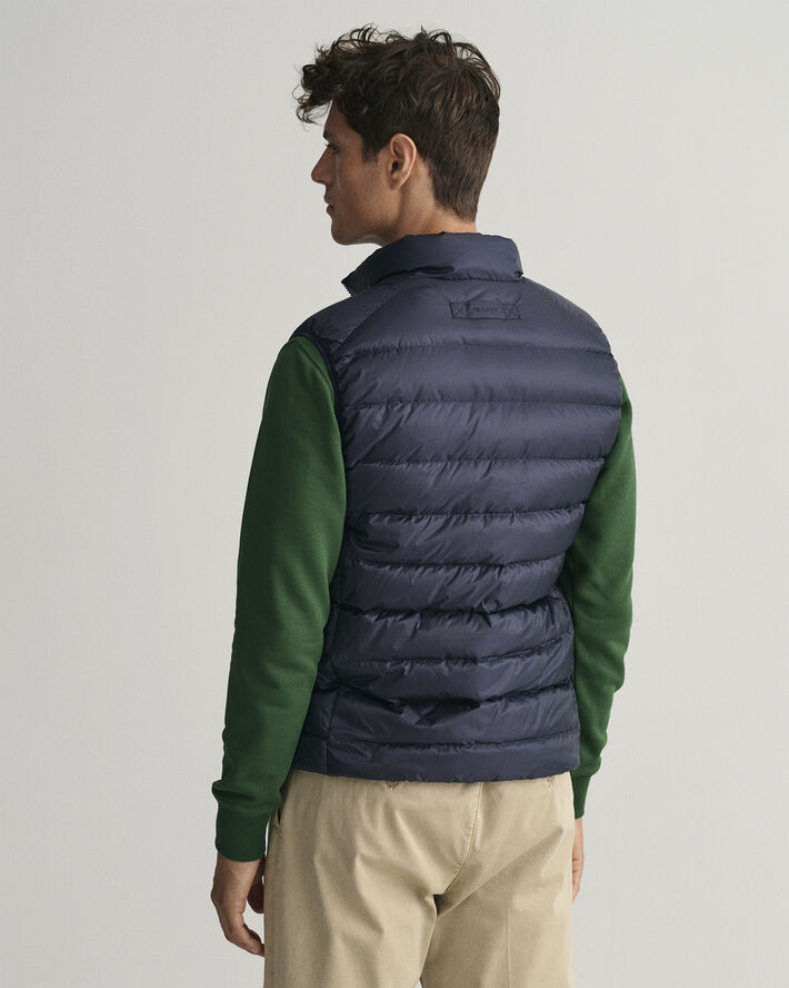 Gant LIGHT DOWN VEST Evening blue