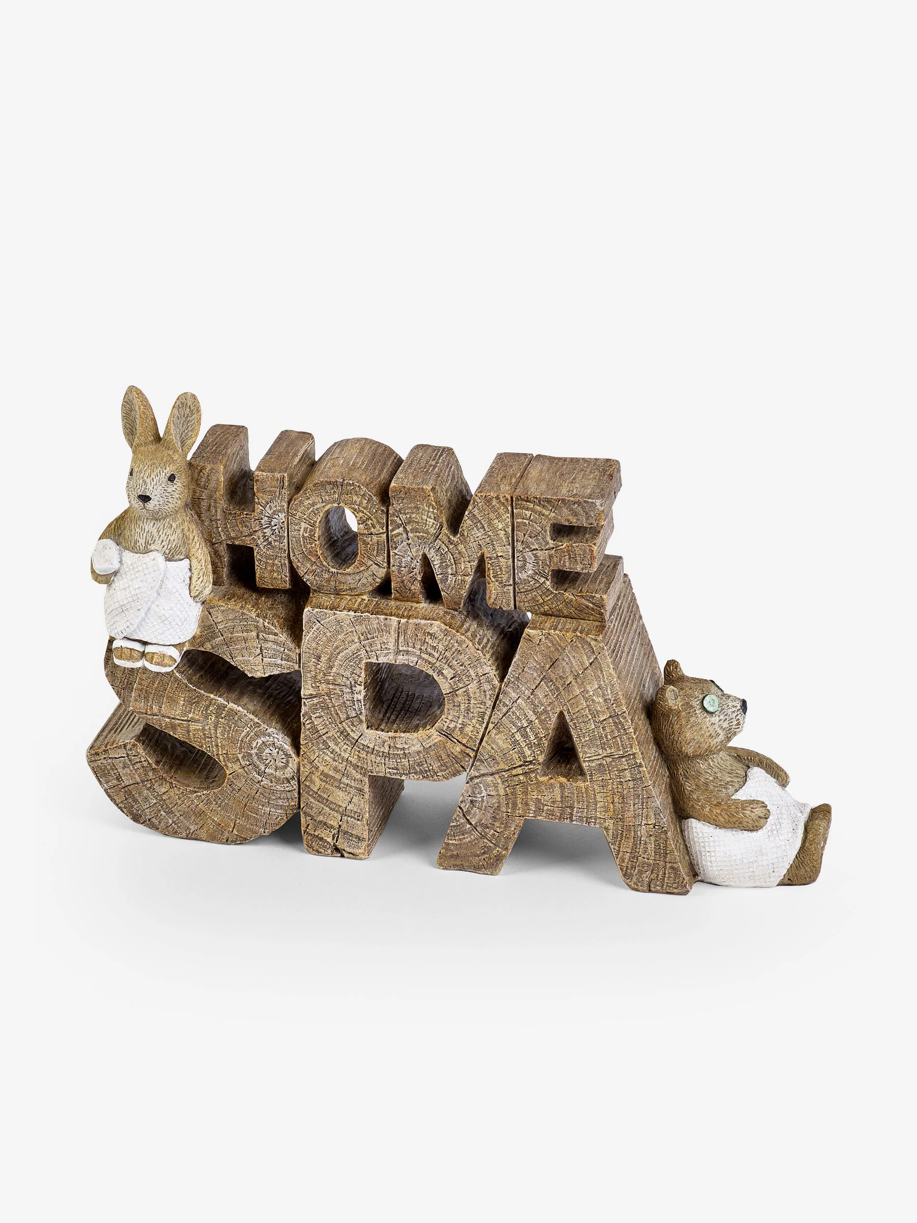 Bertie Bear en Rosie Rabbit-ornamenten Spa-woordblok