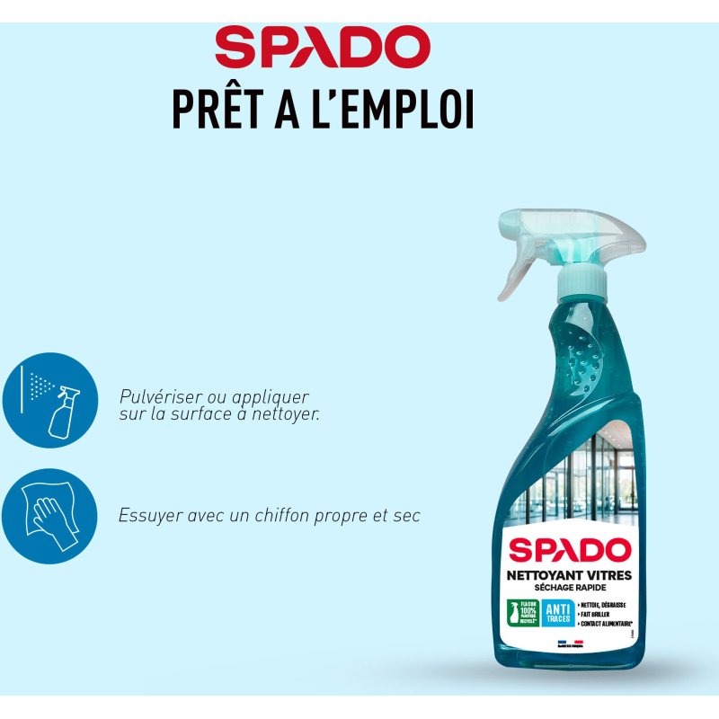 Nettoyant vitres Spado - Spray de 750 ml
