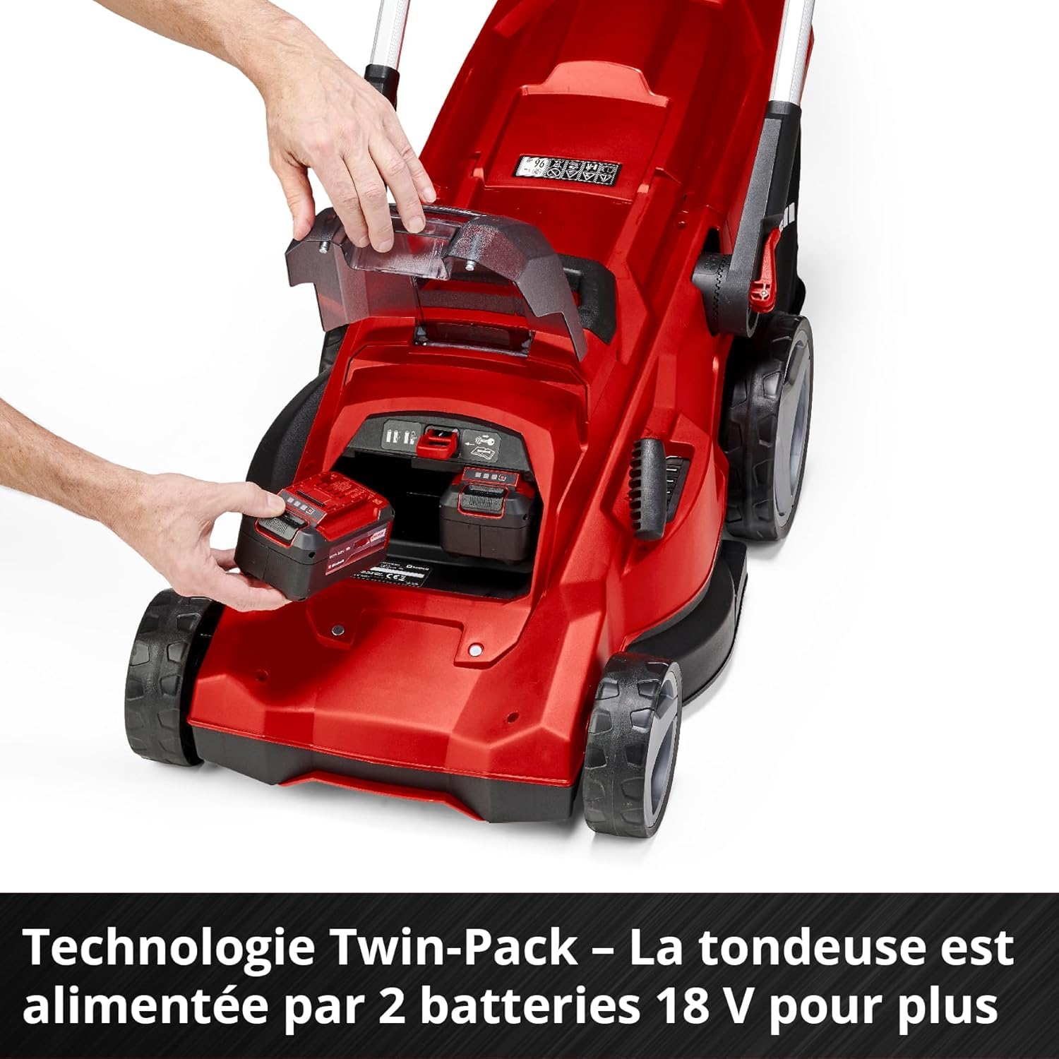 Einhell Professional Tondeuse à gazon sans fil RASARRO 36/42 Kit Power X-Change (36V, largeur de coupe: 42 cm, Bac 50L, moteur sans charbon) Livré ave