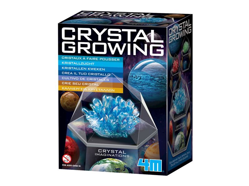 Carletto Experimentierkasten Kristalle züchten blau Lustiges, prickelndes Chemieexperiment