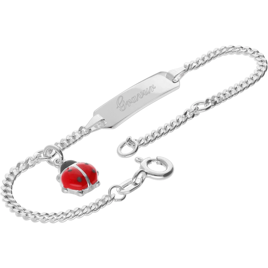 trendor Gravur-Armband für Baby 925 Silber 1412 cm silver