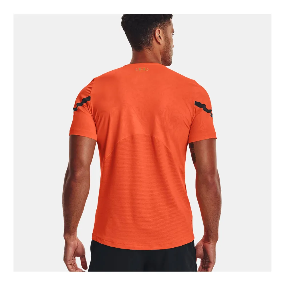 Under Armour RUSH 2.0 EMBOSS - Maillot Homme orange