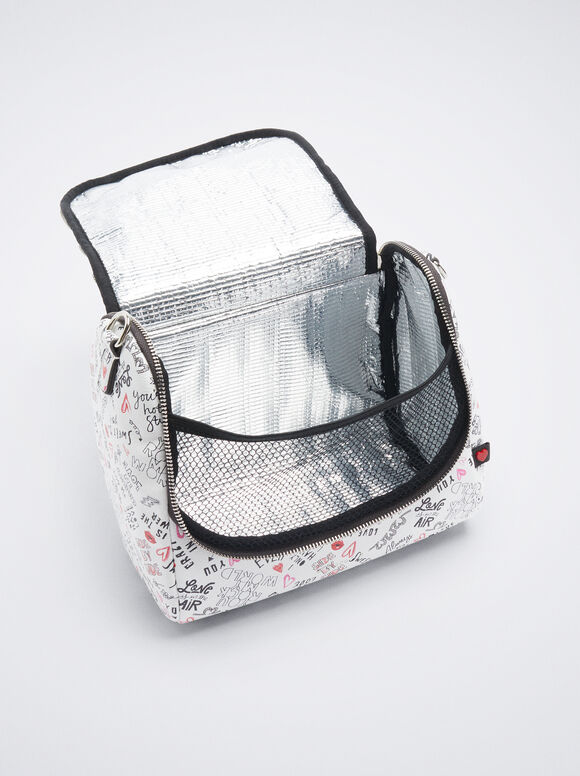 Bolsa Porta-Alimentos Estampada - Negro