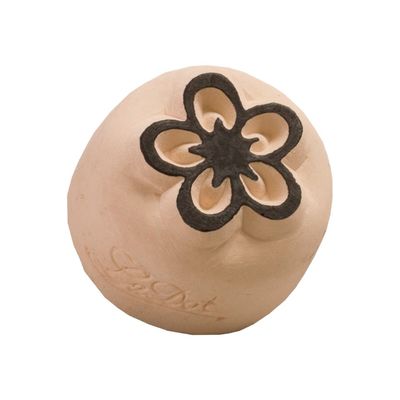 LaDot - Pierre pour tatouage éphémère - en céramique - taille S (2,2 x 2,2 cm) - fleur