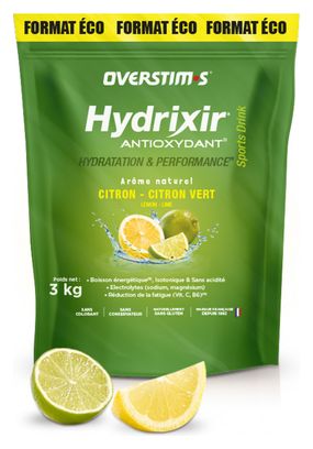 Boisson énergétique Overstims Hydrixir Antioxydant Citron/Citron Vert - 3kg
