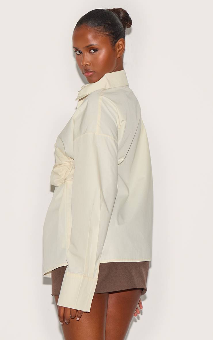 Citron Chemise Drapée Asymétrique