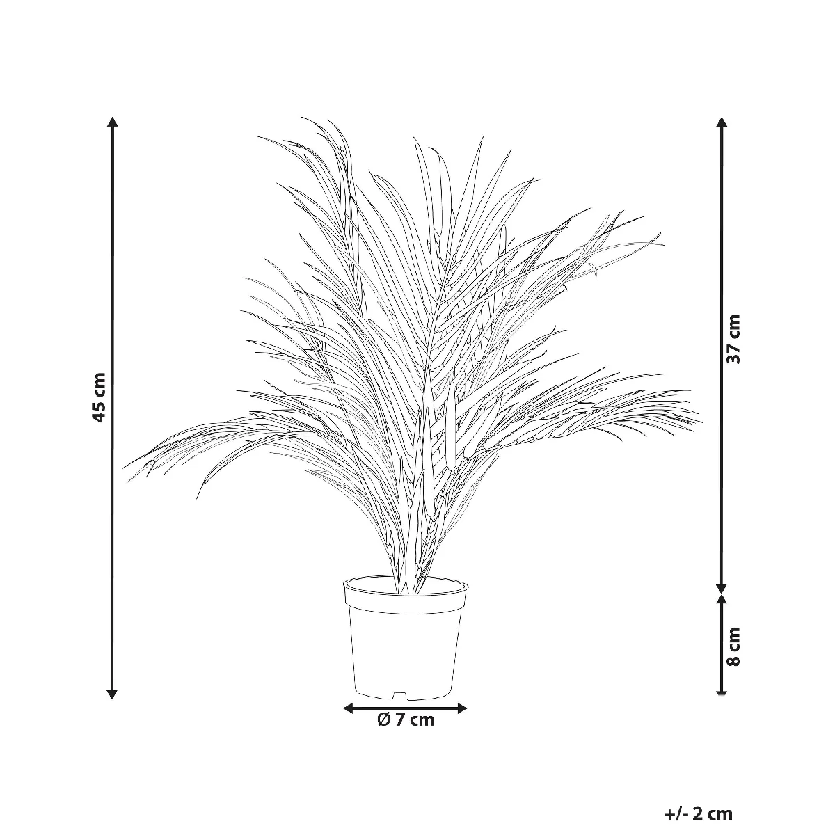 BELIANI ARECA PALM 45 cm Vert
