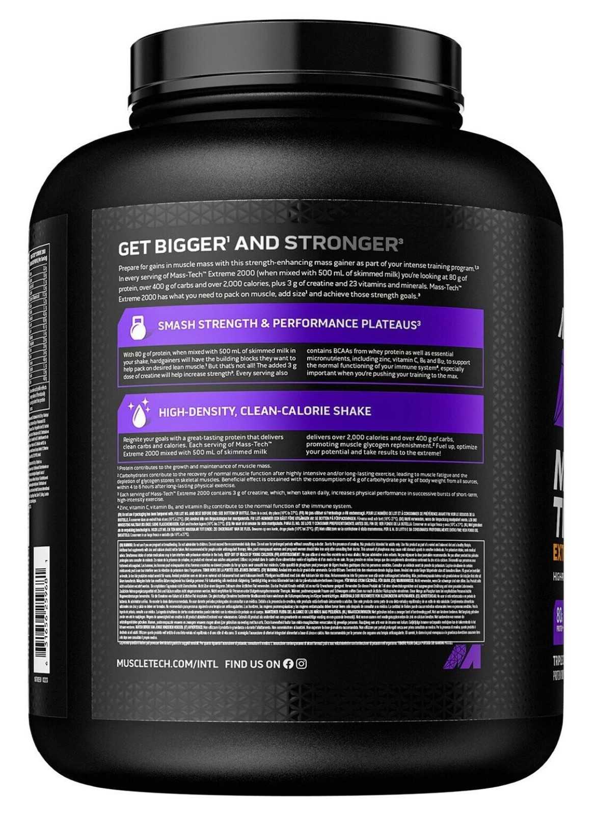 MuscleTech Performance Series Mass-Tech Extreme 2000 2,72kg