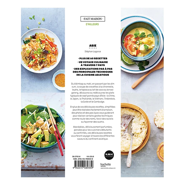 Livre Asie les meilleures recettes Hachette pratique
