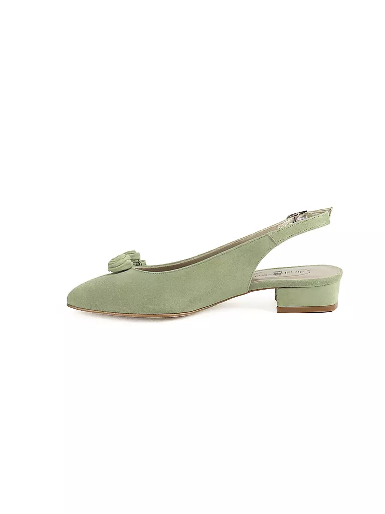 DIRNDL & BUA Trachtenschuhe - Pumps grün