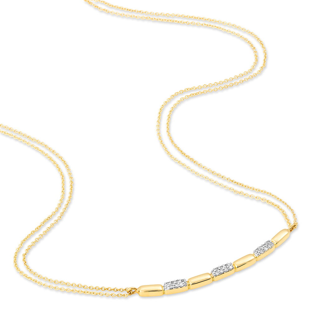 Collier Or Jaune Diamant
