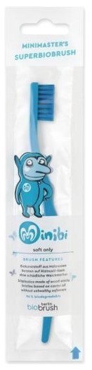 biobrush Kindertandenborstel Blauw 1st