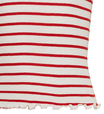 Minimalisma T-shirt - Blåmst - Silke/Bomuld - Poppy Stripes
