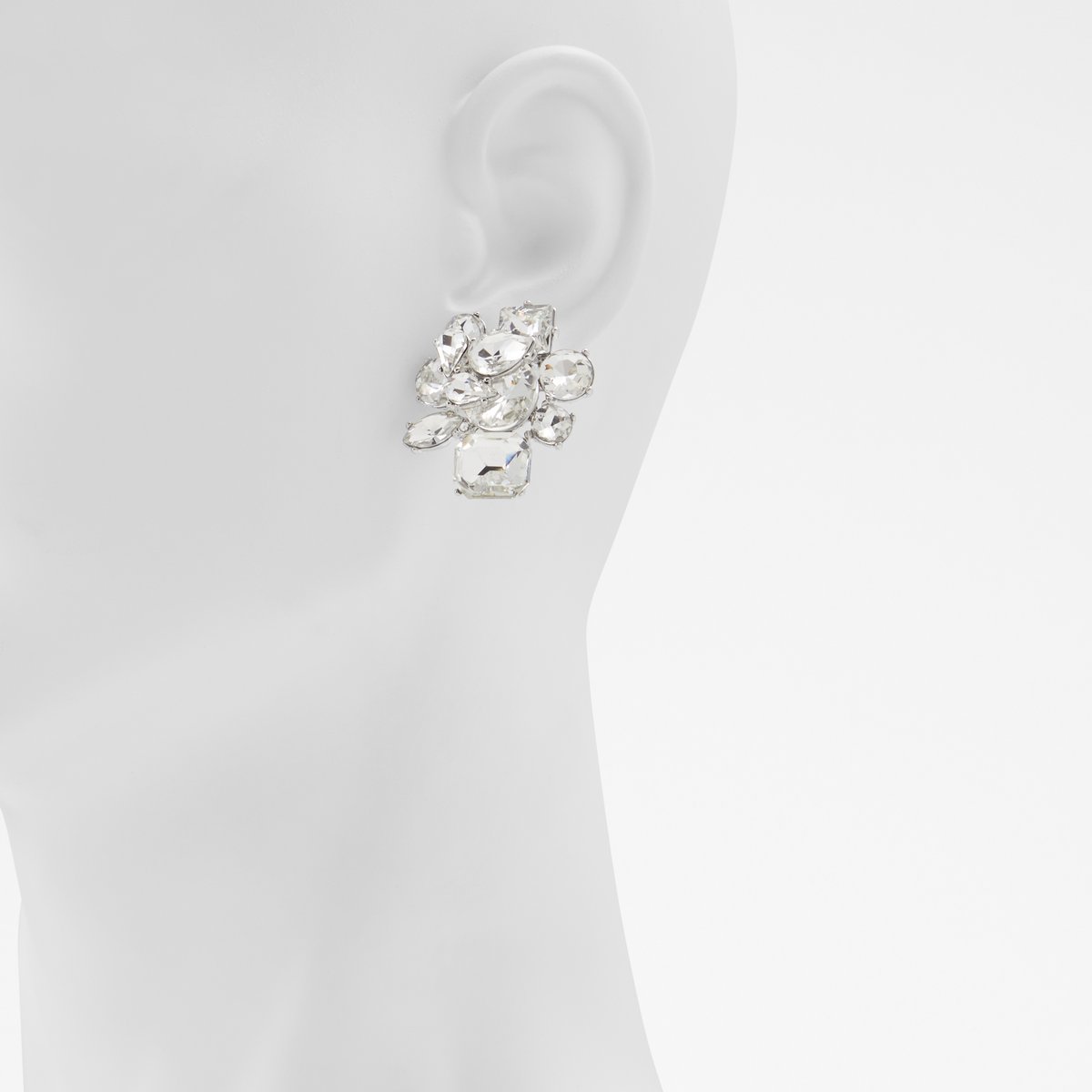 Sirassi Silver-Clear Multi Women Earrings