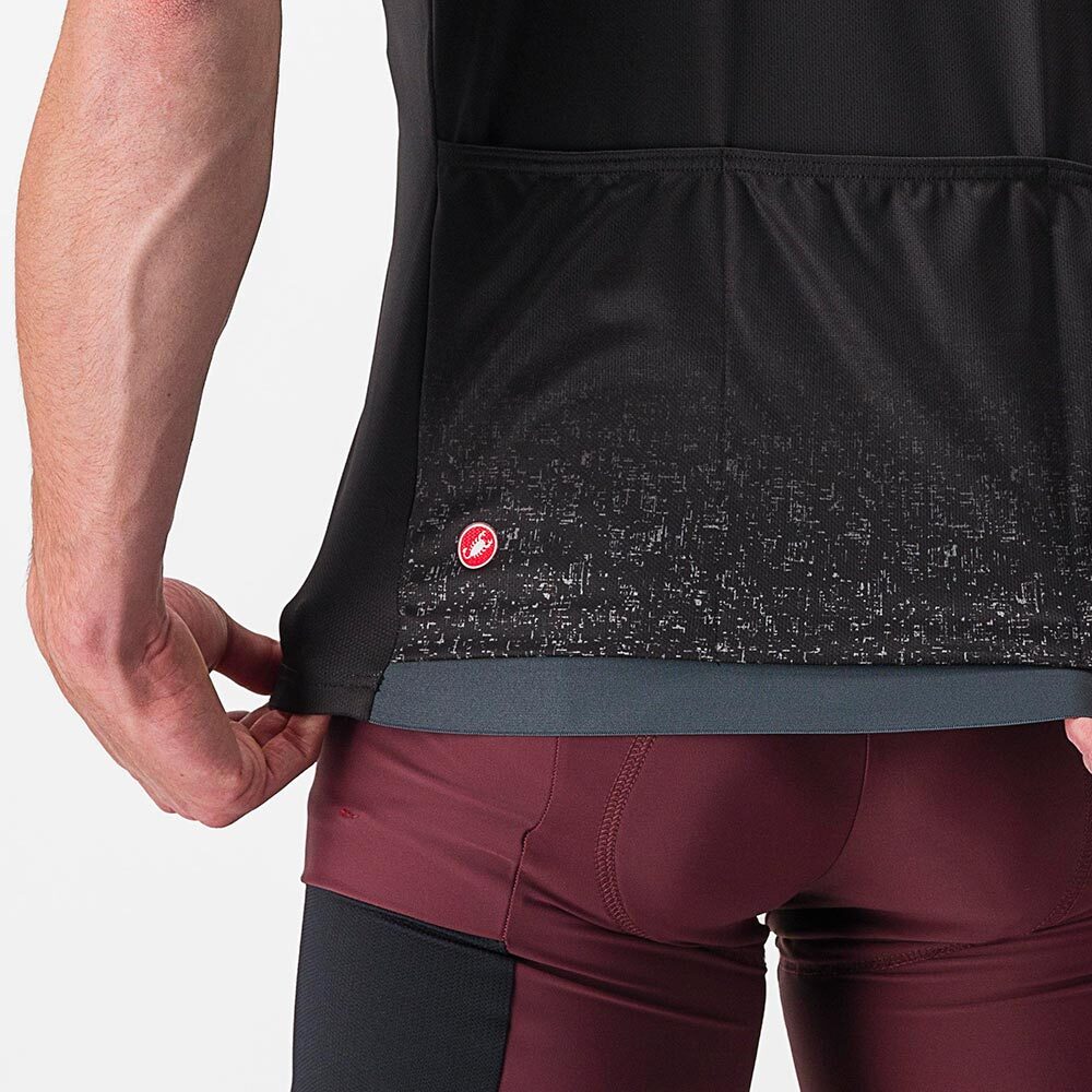 Castelli Unlimited Entrata Fietsshirt Korte Mouwen Zwart/Grijs Heren