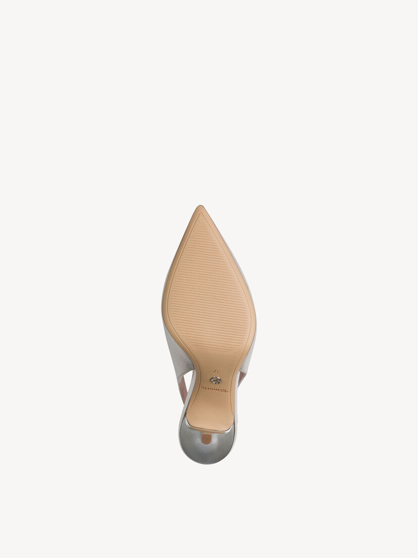Leren Slingpumps - metallic
