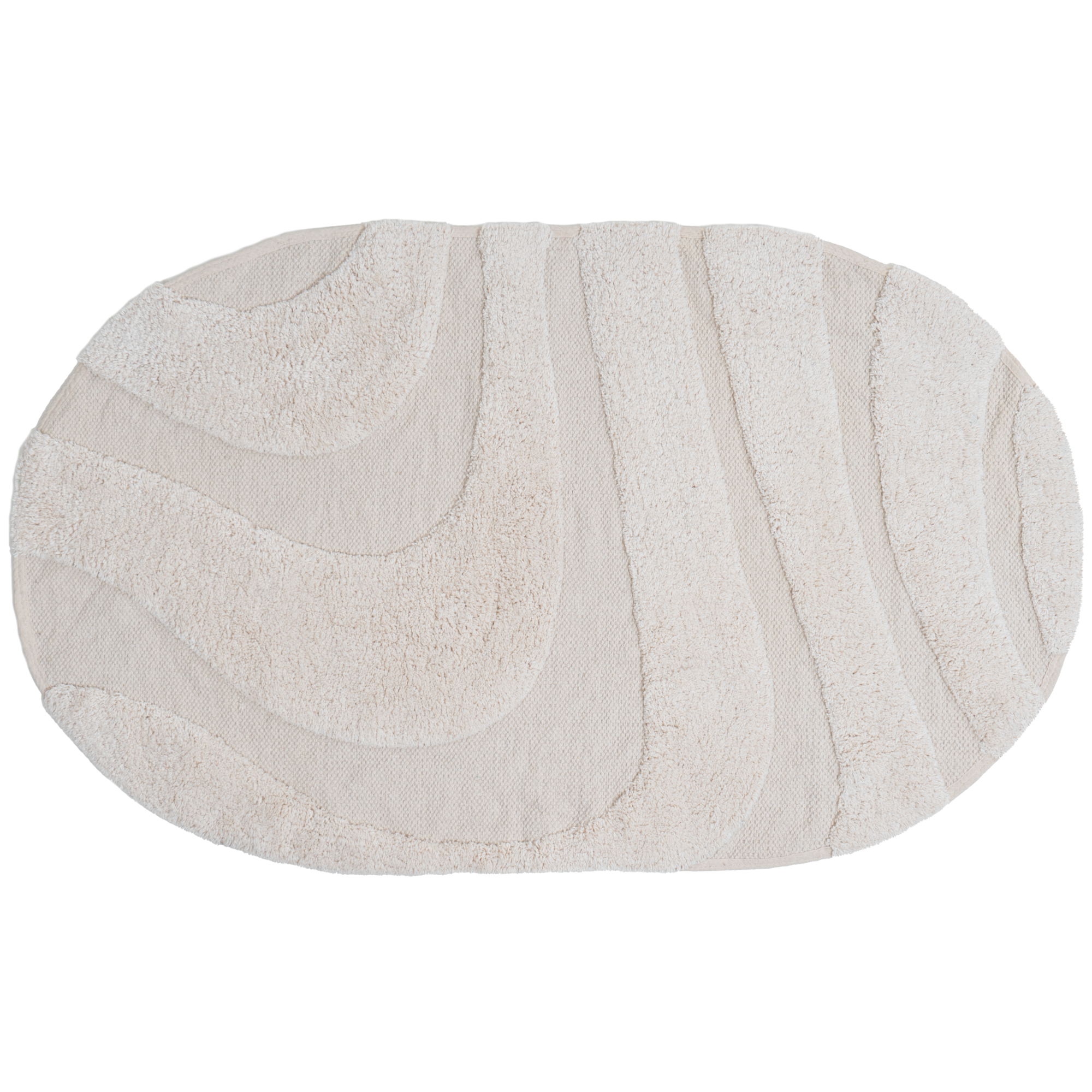 Badmat Beau – Creme Ovaal 60 x 100 cm