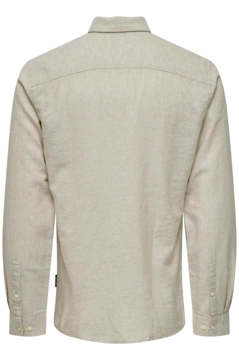 Only & Sons beige heren overhemd