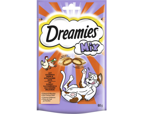 Kattensnack Dreamies Mix met kip en eend 60 g