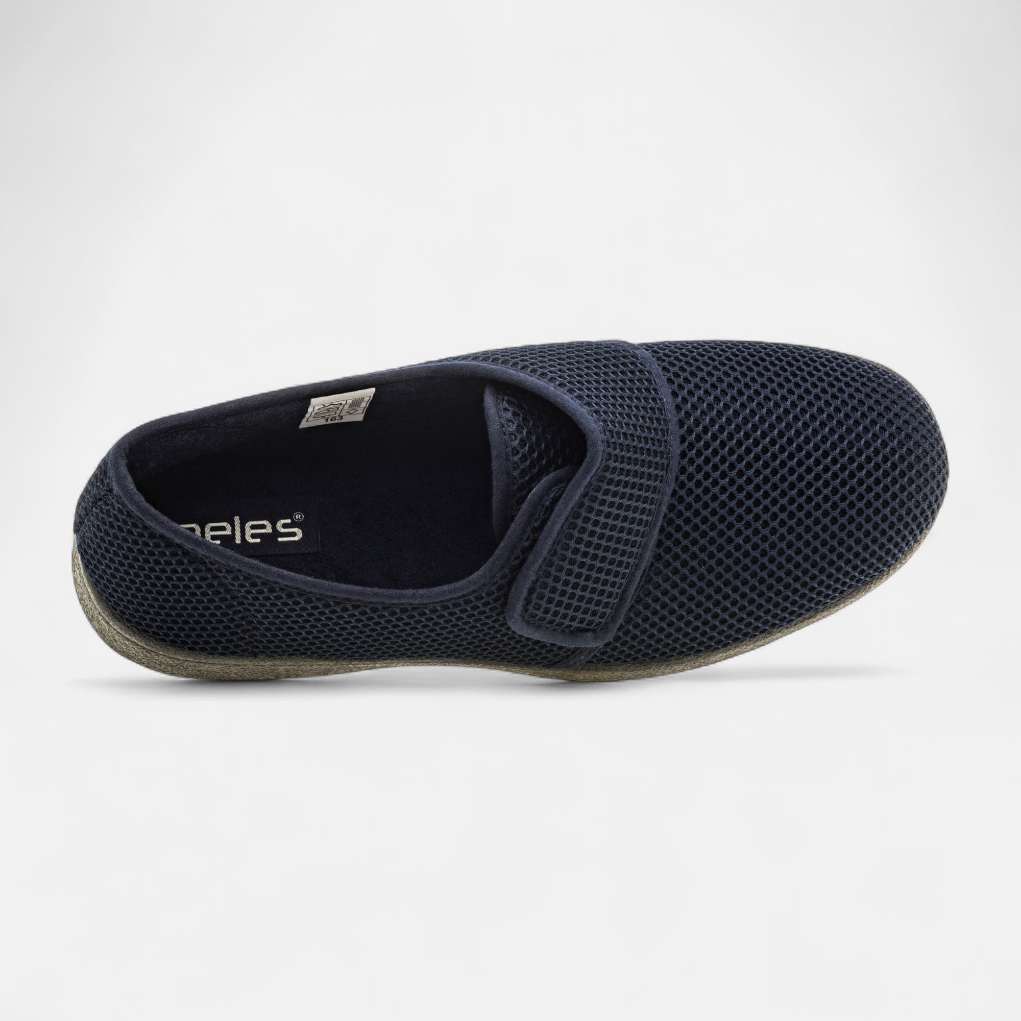 Pantoufles attaches velcros Homme bleu marine