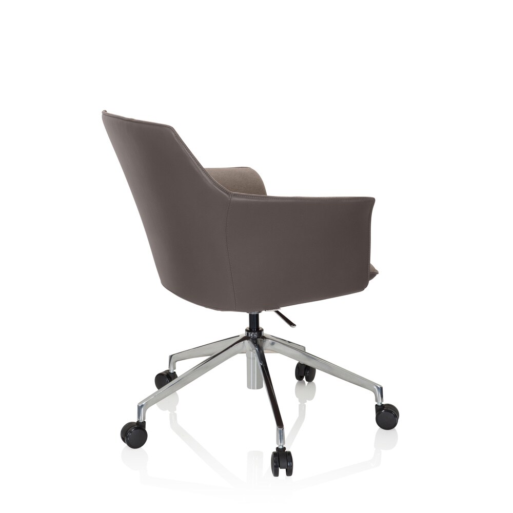 Profi Chefsessel AREZZO Kunstleder/Stoff mit Armlehnen hjh OFFICE