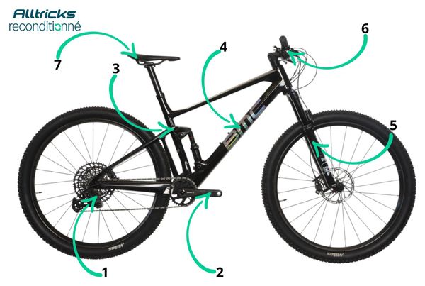 Produit Reconditionné - VTT Tout-Suspendu BMC Fourstroke 01 LT One Sram XX1 12V 29' Noir 2022