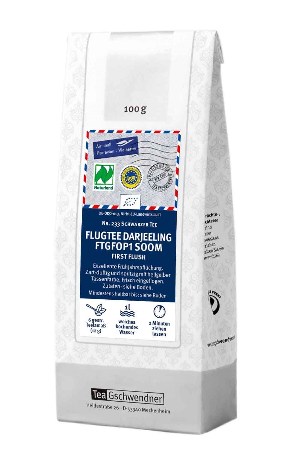 Flugtee Darjeeling FTGFOP1 Soom First Flush Bio/Naturland