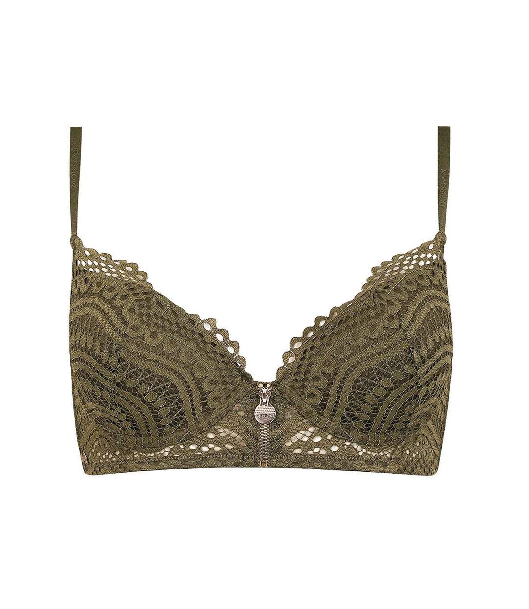 Soutien-gorge push-up kaki Linn