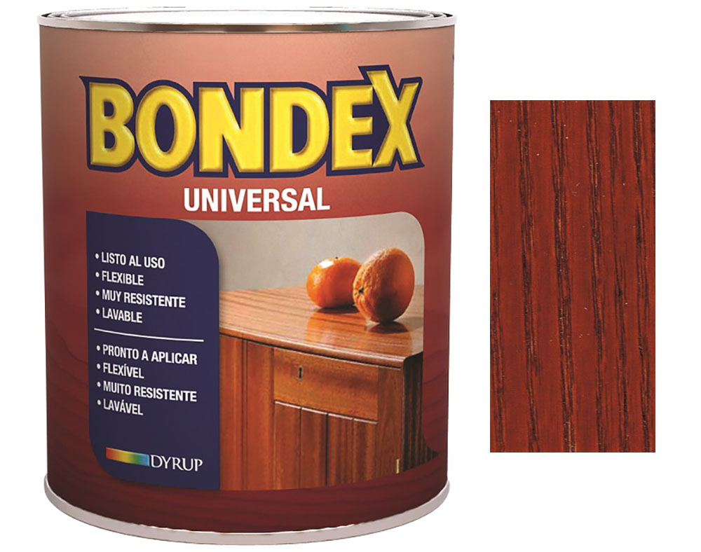 VERNIZ BONDEX UNIVERSAL ACETINADO MOGNO 0.375L