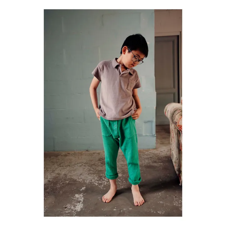 Emile et Ida Pantalon Gaze de Coton | Vert
