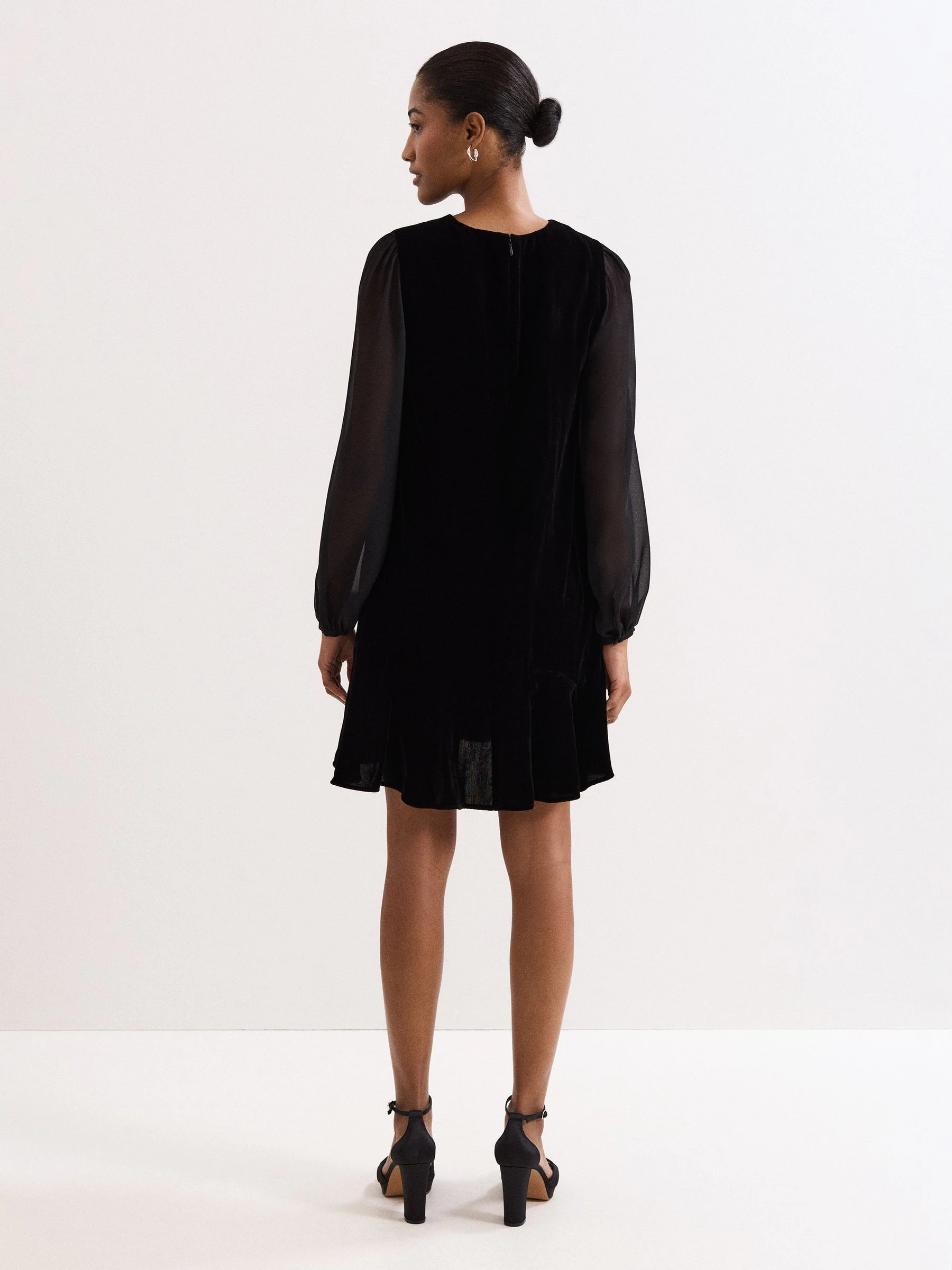 Phase Eight Velvet Swing Dress