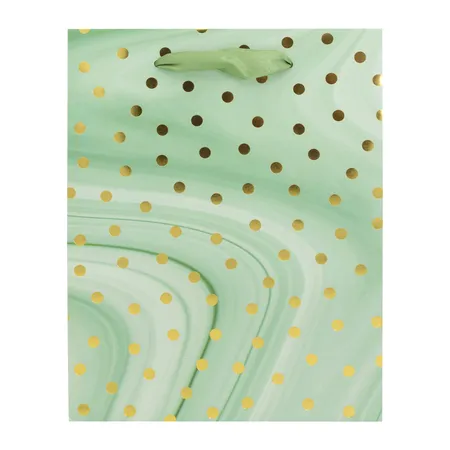 Idena Geschenktasche Dot/grün 18x23x8cm FSC-Mix