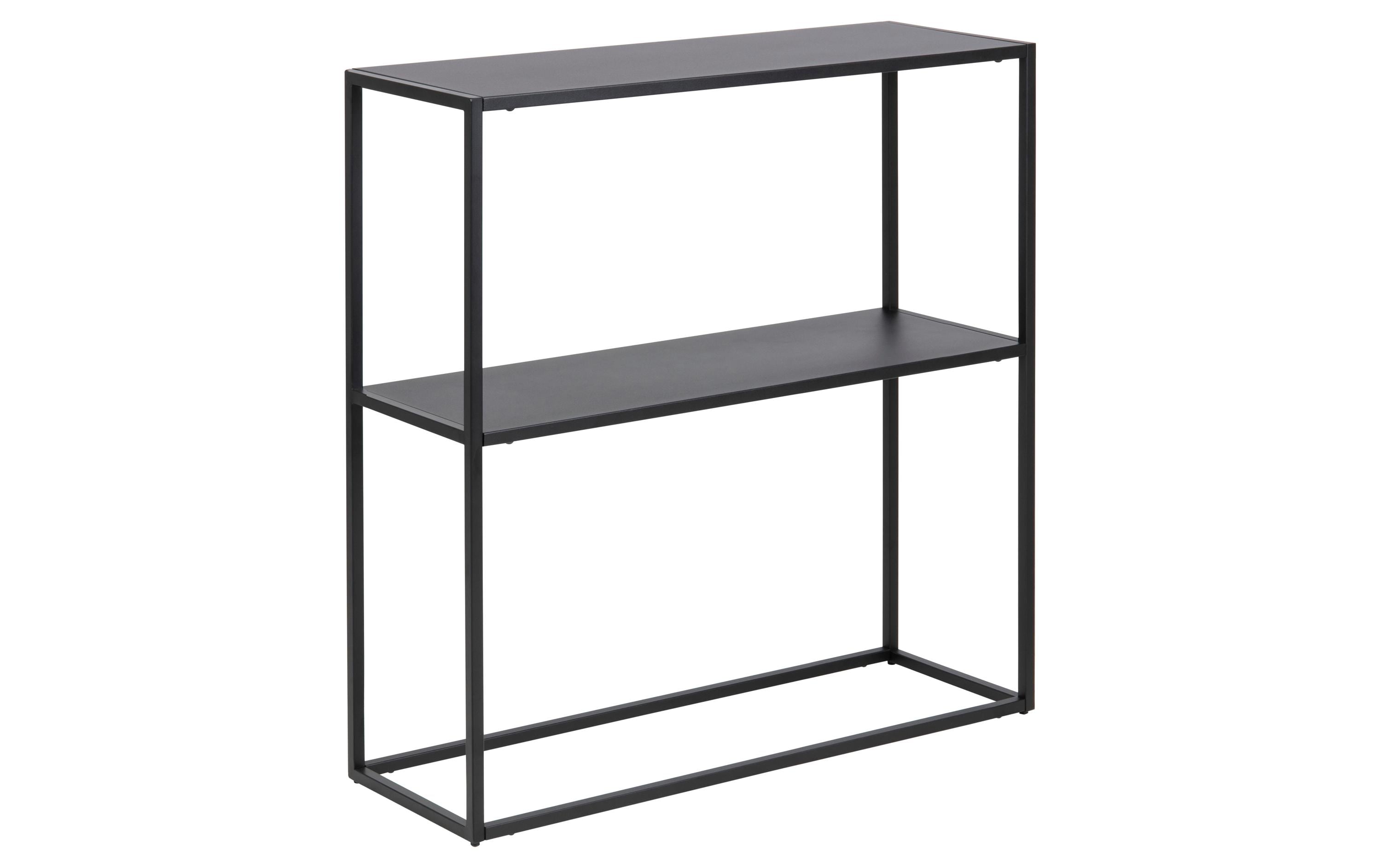 Konsolentisch Newton 79,5 x 26 x 80,5 cm, SchwarzBeistellmöbel