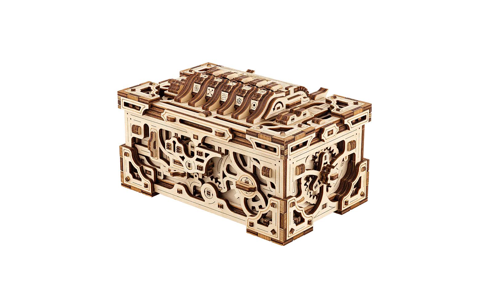 Bausatz Enigma TruheRätselbox 3D Bausatz aus Holz
