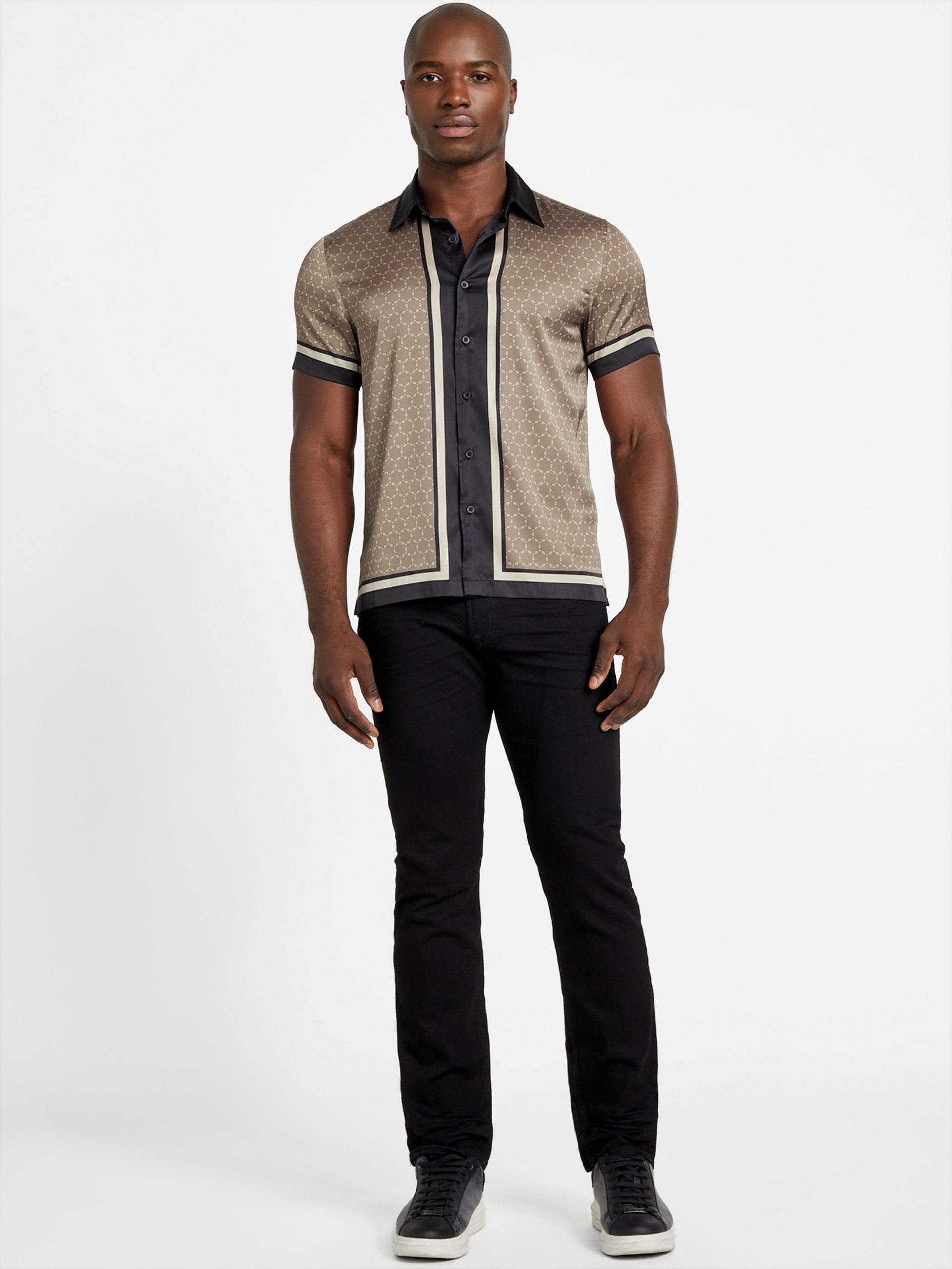 Camisa Eco Geo Border Charm
