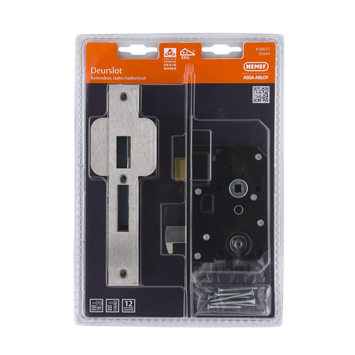 Nemef Veiligheidsslot met haakschoot SKG 2-sterren buitendeur Doorn 50mm PC 55mm