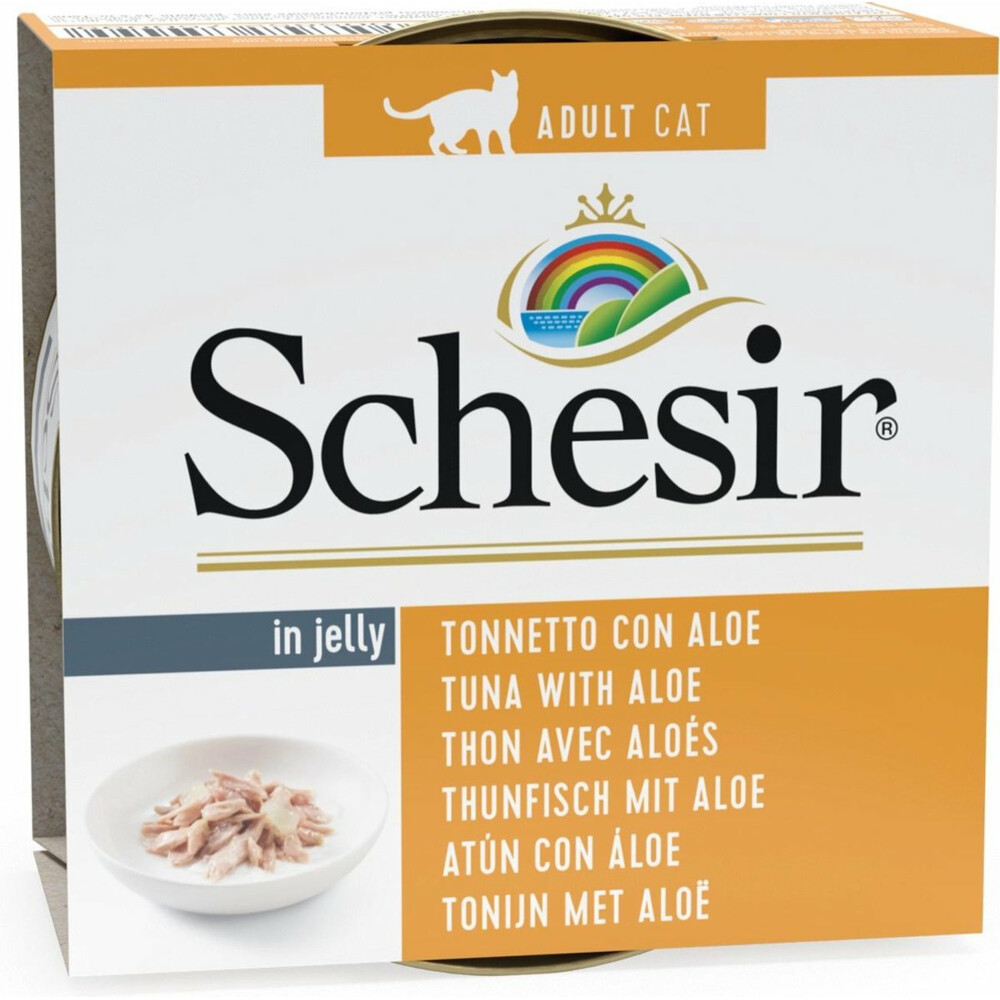 Schesir Kattenvoer Tonijn en Aloë in Gelei85 gr