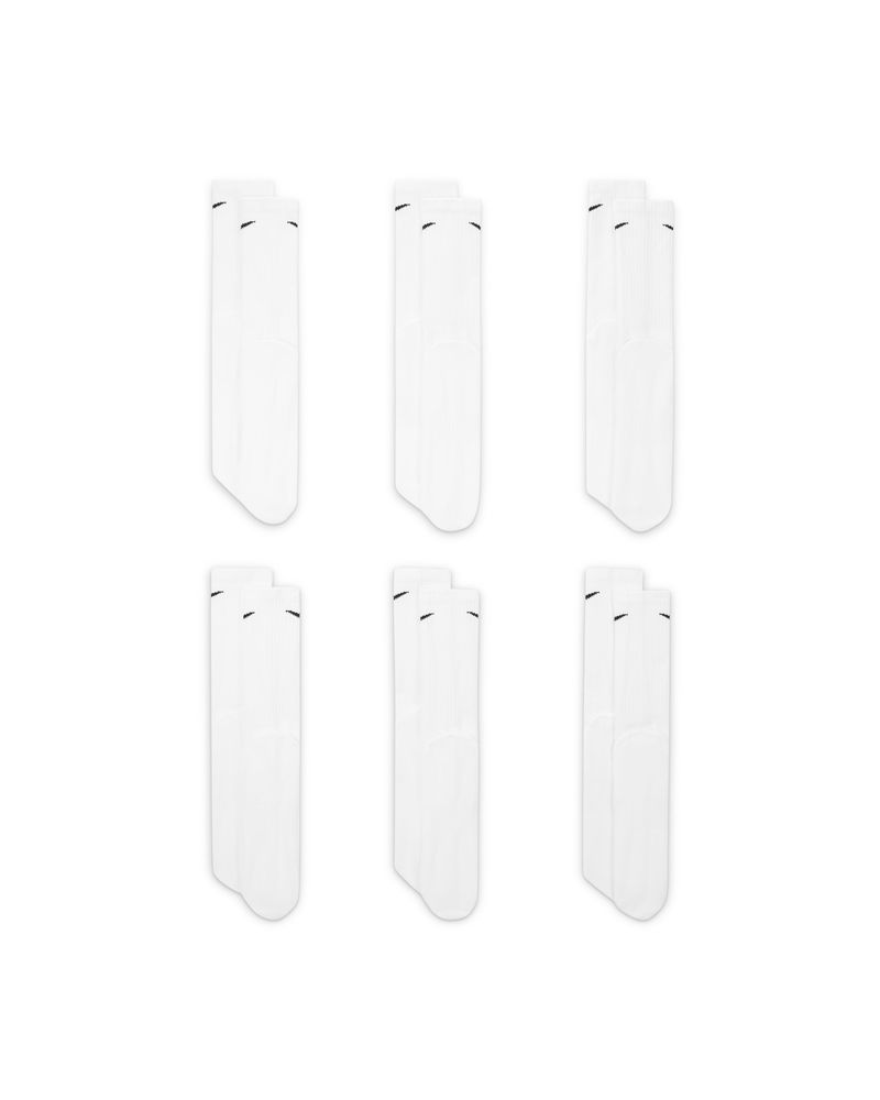 Lot de 6 paires de chaussettes Nike Everyday Blanc