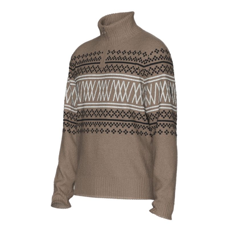 Setesdal Zip Up Pullover - Pull en laine mérinos homme