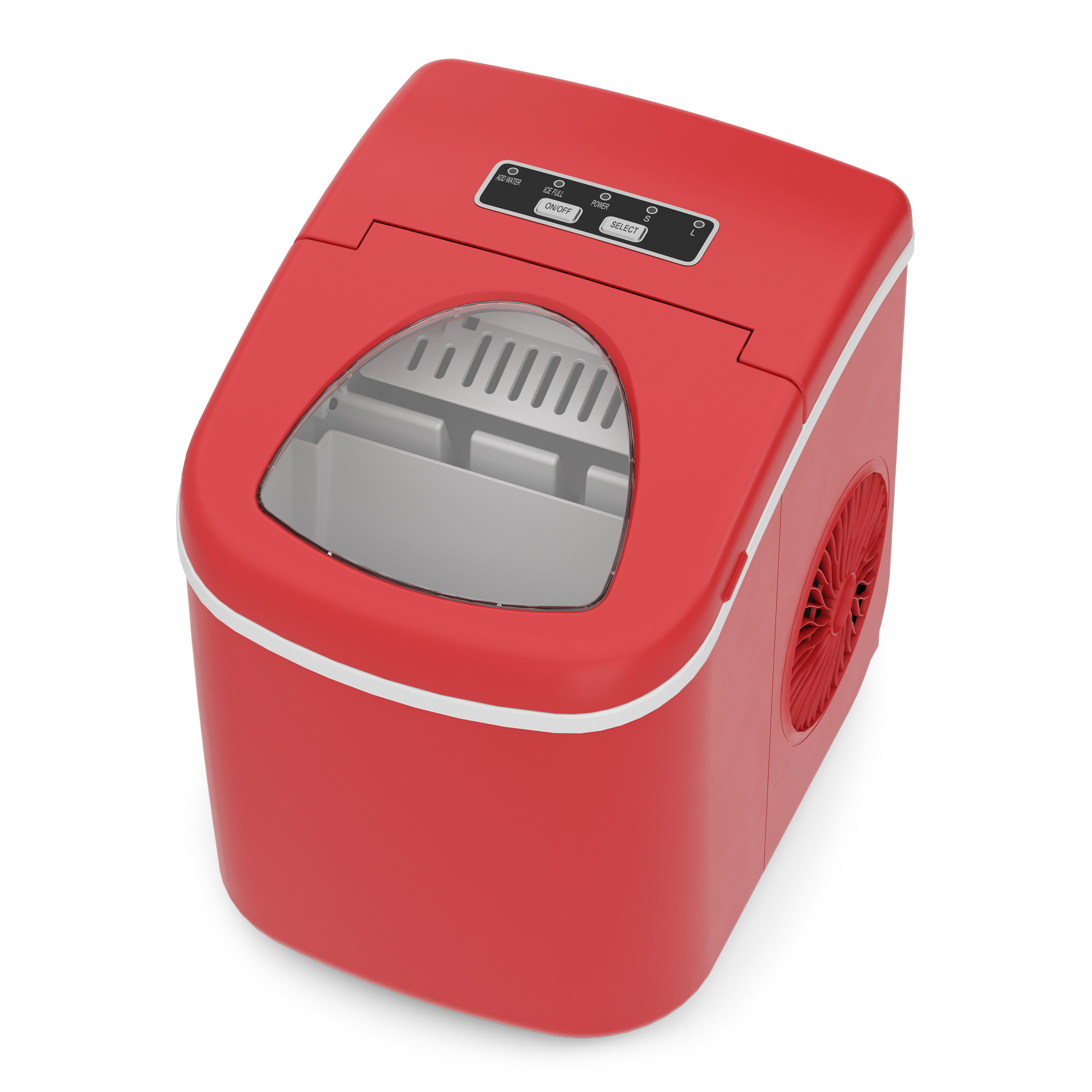 Eiswürfelmaschine rot 1.2L - 12 kg / 24 h