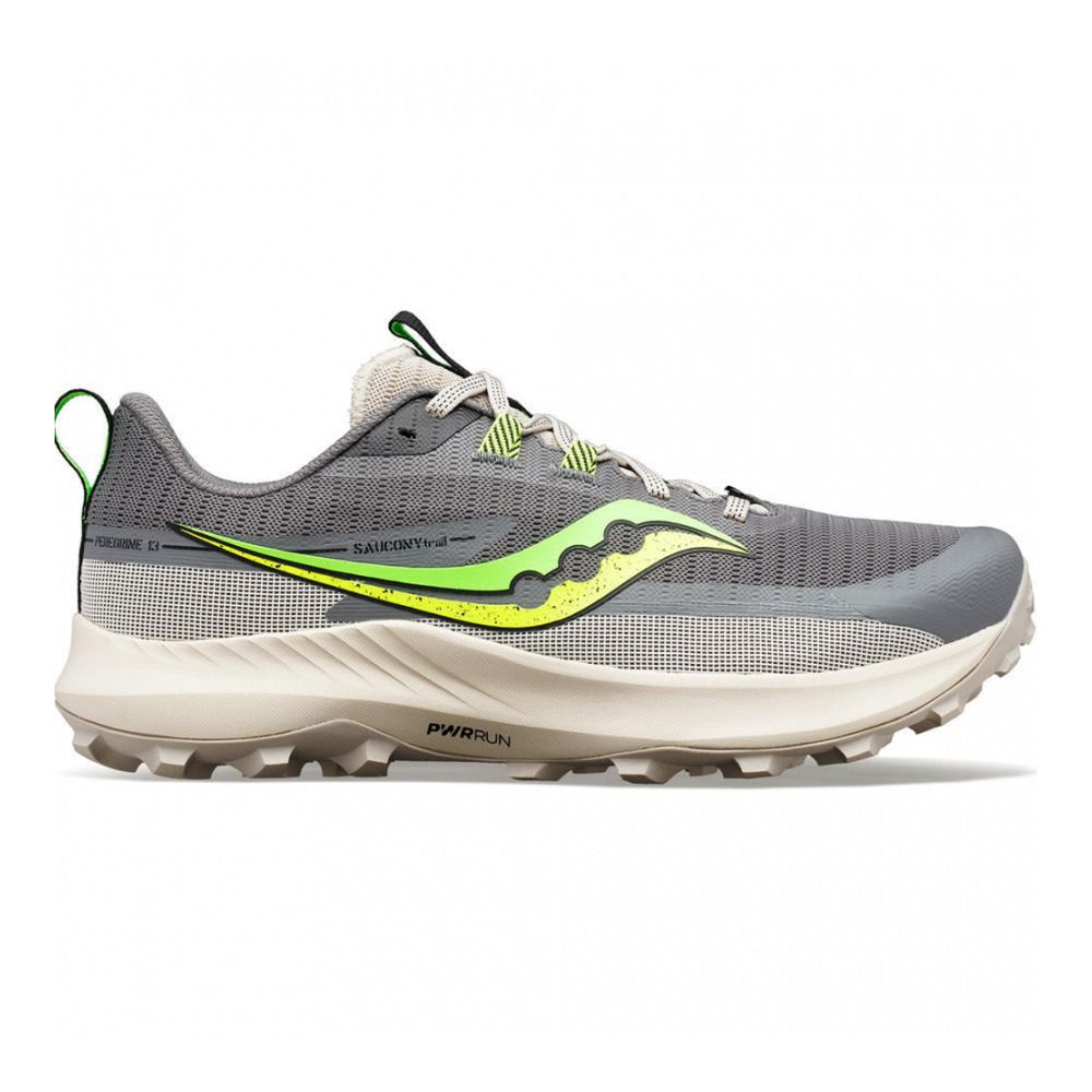 Saucony PEREGRINE 13 - Chaussures trail Homme gravel/slime